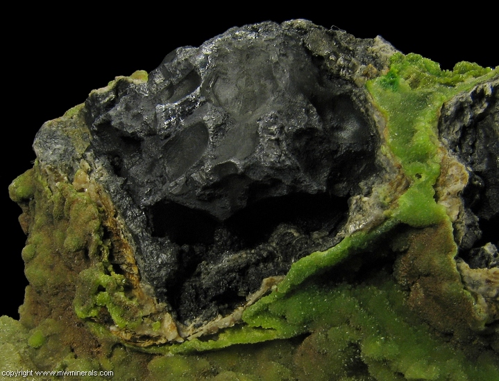Mineral Specimen: Galena, Cerussite, Pyromorphite and Quartz from Wheatley Mines, Phoenixville Mining District, Schuylkill Township, Chester Co., Pennsylvania, USA