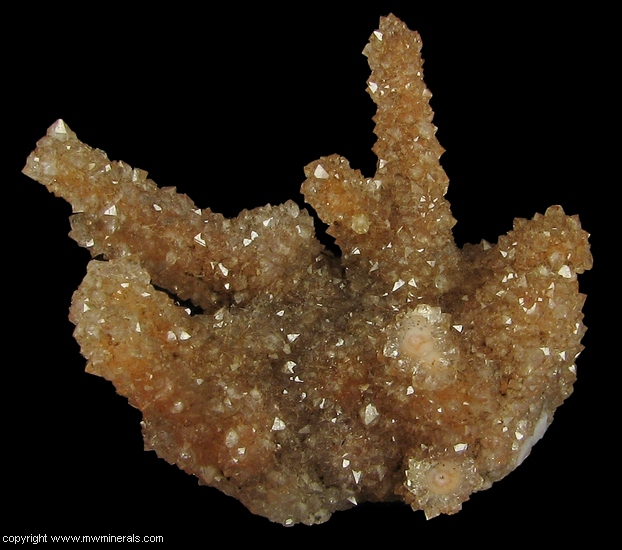 Mineral Specimen: Quartz  Stalactical Gowth from Irai, Rio Grande do Sul, Brazil