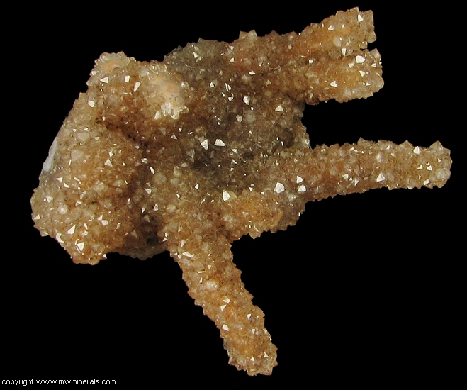Mineral Specimen: Quartz  Stalactical Gowth from Irai, Rio Grande do Sul, Brazil