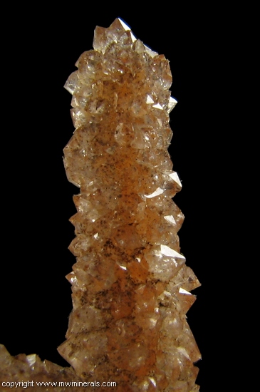 Mineral Specimen: Quartz  Stalactical Gowth from Irai, Rio Grande do Sul, Brazil