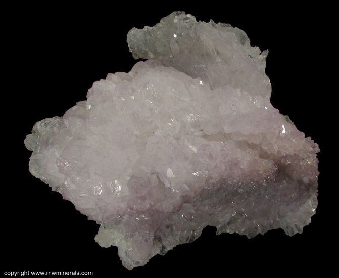 Mineral Specimen: Lilac Amethyst cast after Anhydrite from Planalto, Alto Uruguai region, Rio Grande do Sul, Brazil