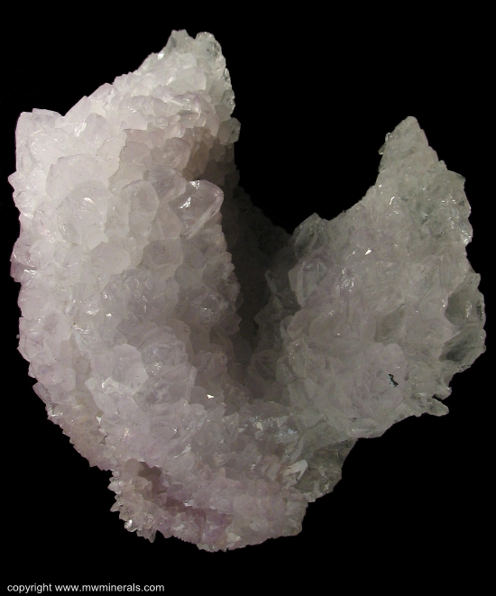 Mineral Specimen: Lilac Amethyst cast after Anhydrite from Planalto, Alto Uruguai region, Rio Grande do Sul, Brazil