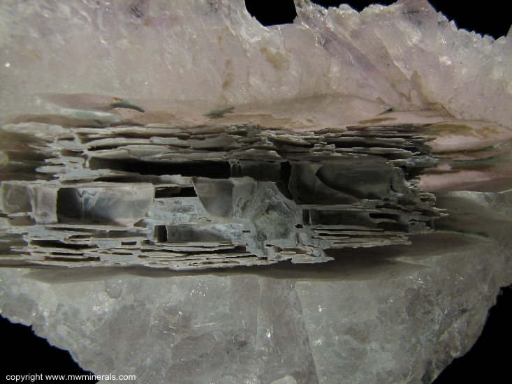 Mineral Specimen: Lilac Amethyst cast after Anhydrite from Planalto, Alto Uruguai region, Rio Grande do Sul, Brazil