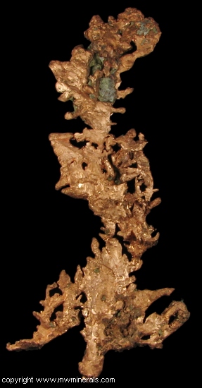 Mineral Specimen: Copper Crystals from Central Mine, Central, Keweenaw County, Michigan, USA