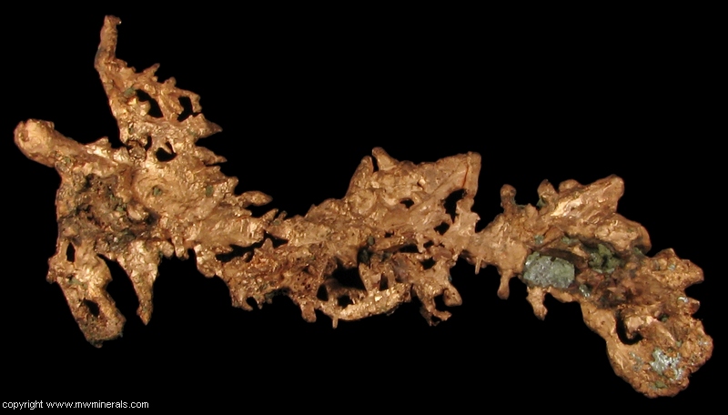 Mineral Specimen: Copper Crystals from Central Mine, Central, Keweenaw County, Michigan, USA