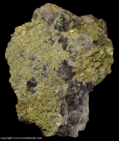 Mineral Specimen: Fluorite and Muscovite from McAfee Cliams, White Mountains, Inyo County, California
