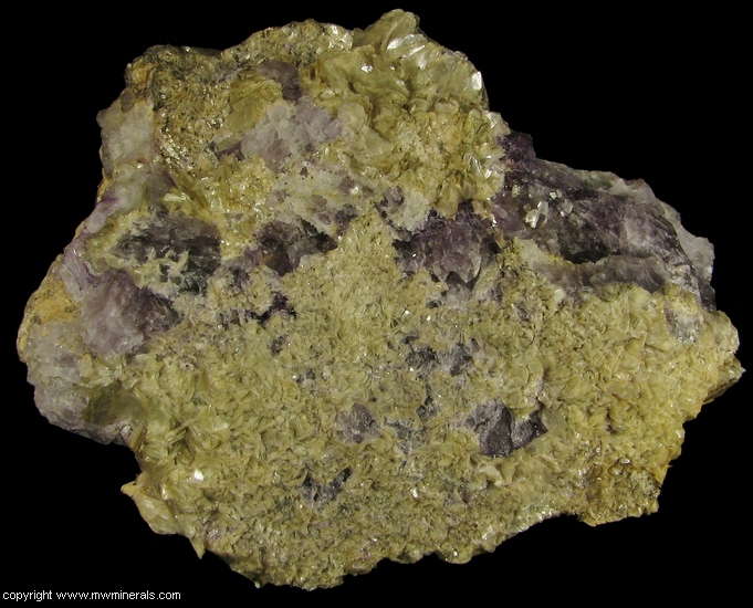 Mineral Specimen: Fluorite and Muscovite from McAfee Cliams, White Mountains, Inyo County, California