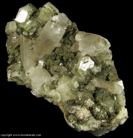 Mineral Specimen: Fluorapatite, Quartz and Mica Group from Panasqueira Mines, Panasqueira, Covilha, Castelo Branco District, Portugal