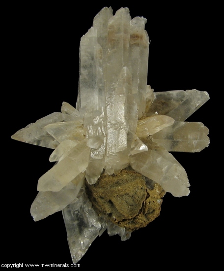 Mineral Specimen: Selenite Crystals on Red Curved Satin Spar from Fort Wahington, Prince George's County, Maryland, USA