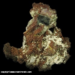 Minerals Specimen: Native Copper with Quartz and casts after Quartz from Santa Rosa, Rio Grande do Sul, Brazil Minerals Specimen: Native Copper with Quartz and casts after Quartz from Santa Rosa, Rio Grande do Sul, Brazil