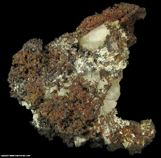 Mineral Specimen: Native Copper with Quartz and casts after Quartz from Santa Rosa, Rio Grande do Sul, Brazil