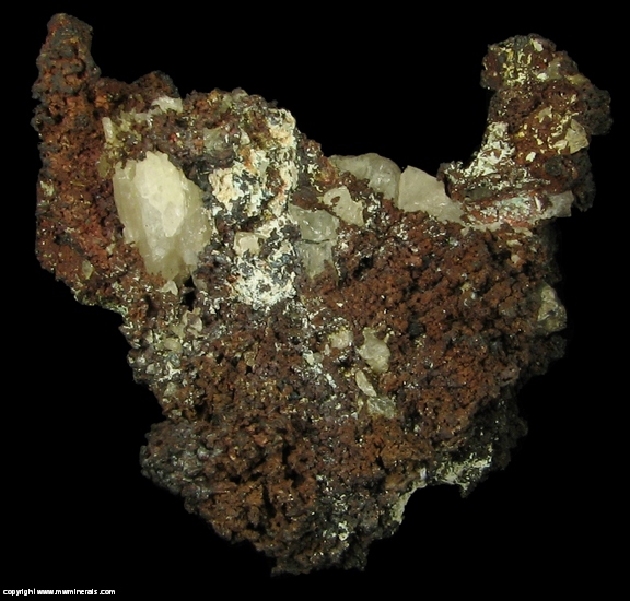 Mineral Specimen: Native Copper with Quartz and casts after Quartz from Santa Rosa, Rio Grande do Sul, Brazil