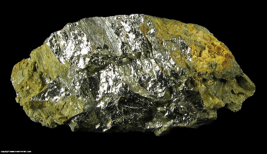 Mineral Specimen: Karibibite on Scorodite on Lollingite from Boca Rica Mine, Galileia, Mians Gerais, Brazil