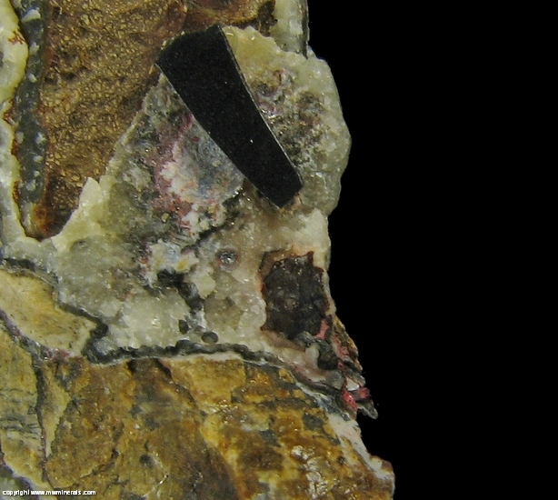 Mineral Specimen: Wattersite and Edoylerite with Cinnabar from Clear Creek claim, Picacho Peak, New Idria District, Diablo Range, San Benito Co., California, USA