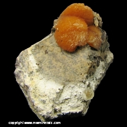 Minerals Specimen: Ferrierite from Monastir, Cagliari Province, Sardinia, Italy Minerals Specimen: Ferrierite from Monastir, Cagliari Province, Sardinia, Italy
