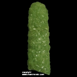Minerals Specimen: Prehnite Cast after Laumonite from Lane & Sons Traprock quarries, Westfield, Hampden County, Massachusetts, USA