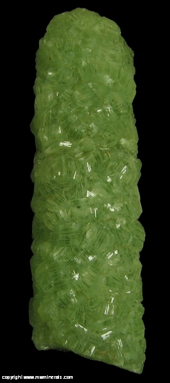 Mineral Specimen: Prehnite Cast after Laumonite from Lane & Sons Traprock quarries, Westfield, Hampden County, Massachusetts, USA
