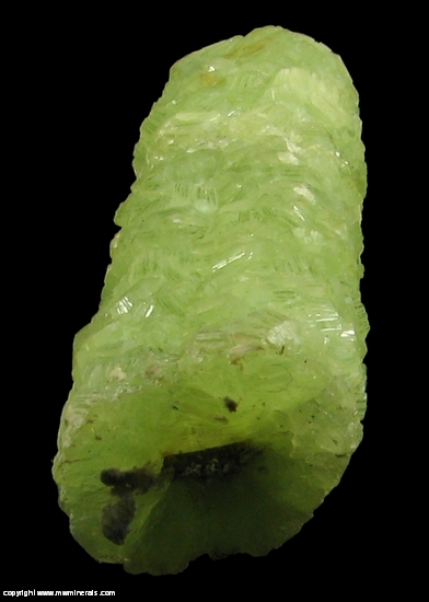 Mineral Specimen: Prehnite Cast after Laumonite from Lane & Sons Traprock quarries, Westfield, Hampden County, Massachusetts, USA