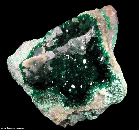 Mineral Specimen: Dioptase from Kaokoveld Plateau, Kunene Region, Namibia