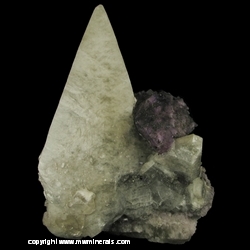 Minerals Specimen: Calcite with Fluorite from Elmwood Mine, Carthage, Smith Co., Tennessee, USA Minerals Specimen: Calcite with Fluorite from Elmwood Mine, Carthage, Smith Co., Tennessee, USA