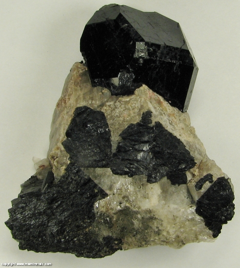 Mineral Specimen: Uvite Tourmaline from Power's Farm, Pierrepont, St. Lawrence Co., New York, USA