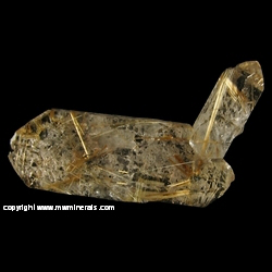 Minerals Specimen: Rutilated Quartz with Hematite from Novo Horizonte, Bahia, Brazil Minerals Specimen: Rutilated Quartz with Hematite from Novo Horizonte, Bahia, Brazil