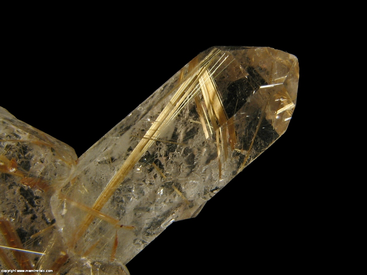 Mineral Specimen: Rutilated Quartz with Hematite from Novo Horizonte, Bahia, Brazil