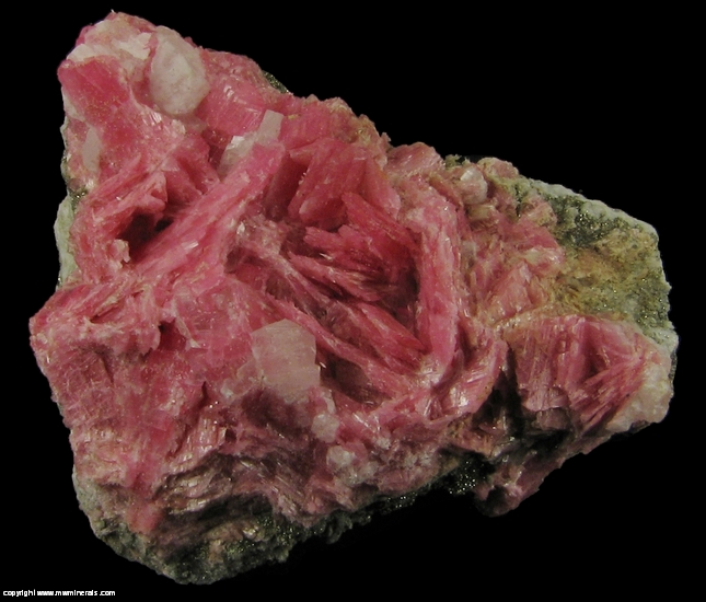 Mineral Specimen: Rhodonite from San Martin Mine, Chiurucu, Huallanca, Bolognesi Province, Ancash Department, Peru