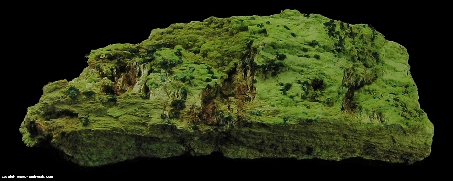 Mineral Specimen: Gillardite on Gaspeite from 132 North Mine, Widgiemooltha, Western Australia, Australia
