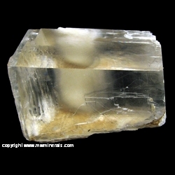Minerals Specimen: Okenite Included in Optical Calcite from Mumbai District, Maharashtra, India