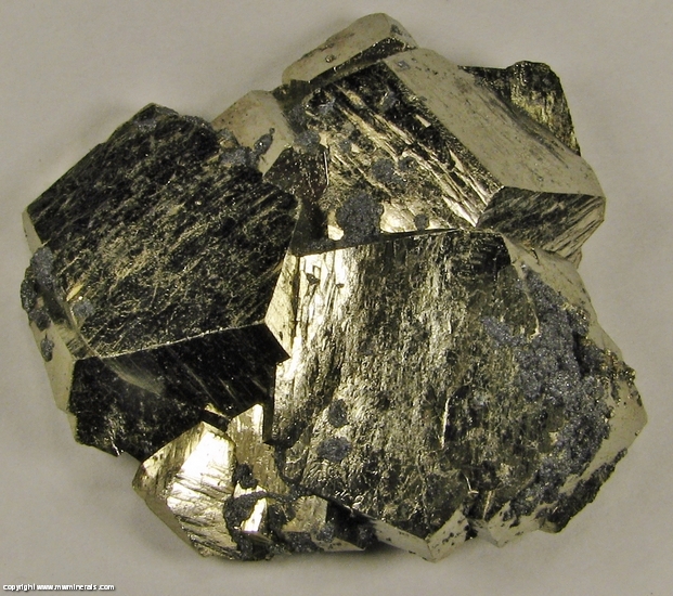 Mineral Specimen: Pyritohedral Pyrite with unknown Sulfide from Huanzala Mine, Huallanca District, Dos de Mayo Province, Huanuco Department, Peru