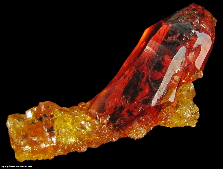 Mineral Specimen: Zincite from Zinc smelter, Swietoch?owice, Katowice, Upper Silesia, Poland