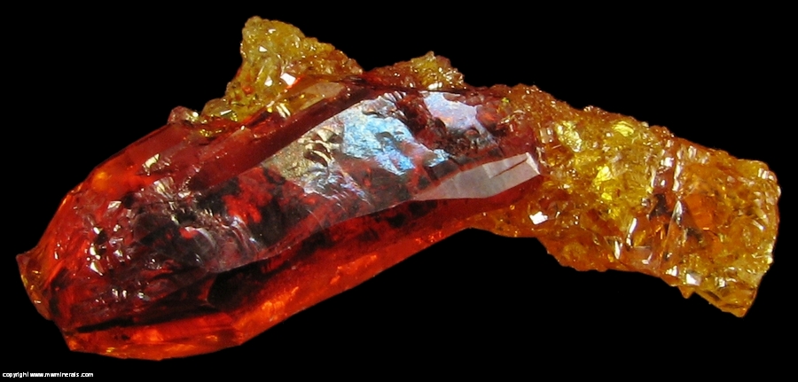 Mineral Specimen: Zincite from Zinc smelter, Swietoch?owice, Katowice, Upper Silesia, Poland