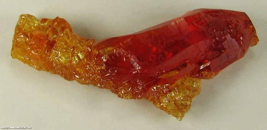 Mineral Specimen: Zincite from Zinc smelter, Swietoch?owice, Katowice, Upper Silesia, Poland