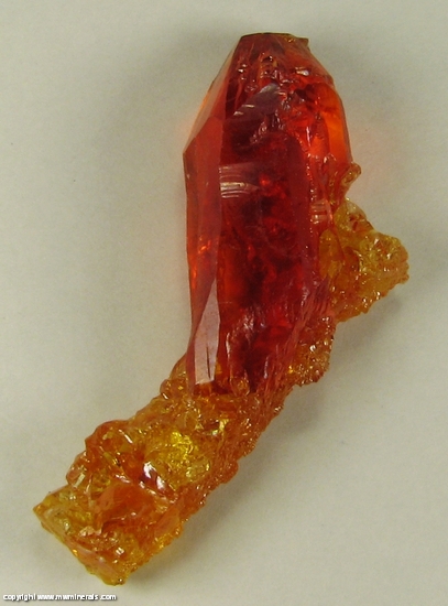 Mineral Specimen: Zincite from Zinc smelter, Swietoch?owice, Katowice, Upper Silesia, Poland