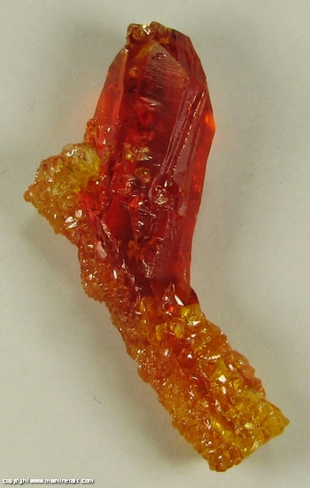Mineral Specimen: Zincite from Zinc smelter, Swietoch?owice, Katowice, Upper Silesia, Poland