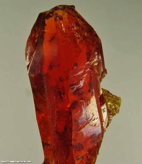 Mineral Specimen: Zincite from Zinc smelter, Swietoch?owice, Katowice, Upper Silesia, Poland