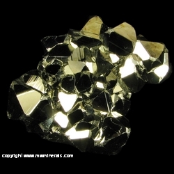 Minerals Specimen: Pyrite from Huanzala Mine, Huallanca District, Dos de Mayo Province, Huanuco Department, Peru