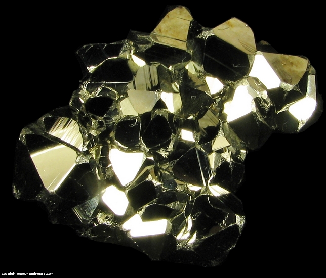Mineral Specimen: Pyrite from Huanzala Mine, Huallanca District, Dos de Mayo Province, Huanuco Department, Peru