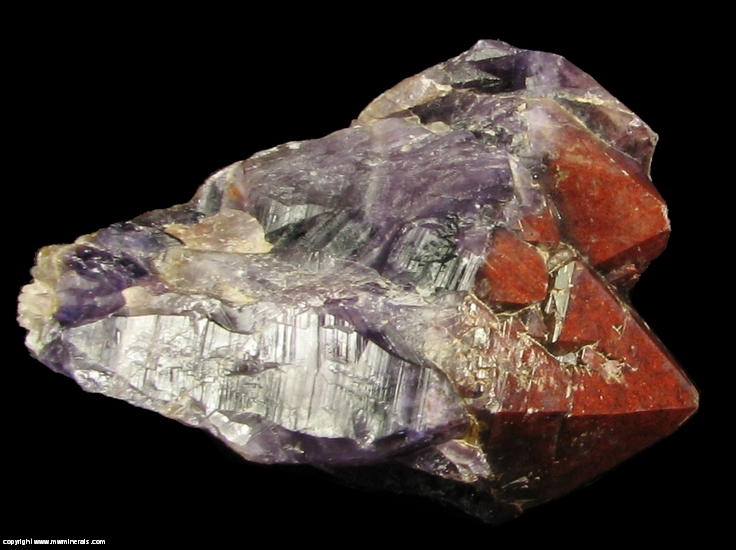 Mineral Specimen: Amethyst with included Hematite from Thunder Bay District, Ontario, Canada