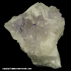 Minerals Specimen: Fluorite on Celestine from Tule Mine, Melchor Muzquiz, Coahuila, Mexico Minerals Specimen: Fluorite on Celestine from Tule Mine, Melchor Muzquiz, Coahuila, Mexico