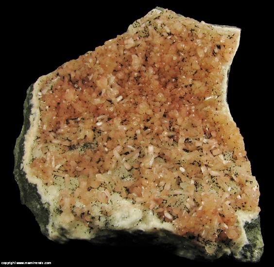Mineral Specimen: Babingtonite on Stilbite from Nasik quarry, Nasik District, Maharashtra, India