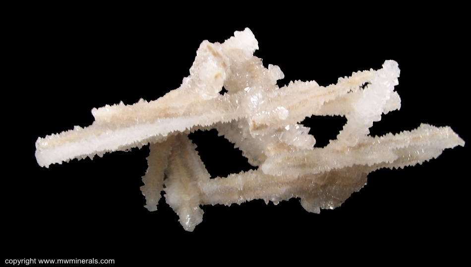 Mineral Specimen: Skeletal Calcite from Nikolaevskiy Mine, Dal'negorsk, Primorskiy Kray, Far-Eastern Region, Russia