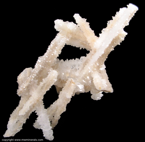 Mineral Specimen: Skeletal Calcite from Nikolaevskiy Mine, Dal'negorsk, Primorskiy Kray, Far-Eastern Region, Russia