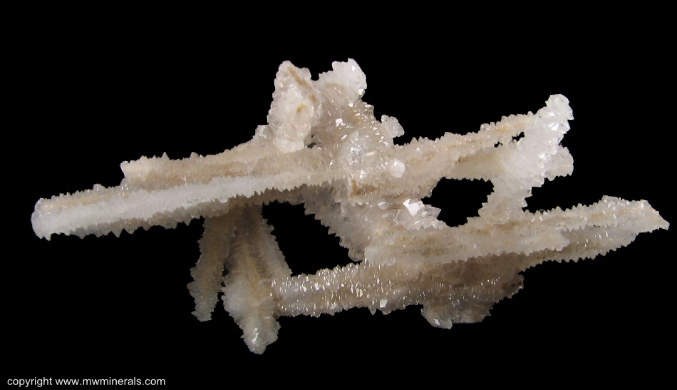 Mineral Specimen: Skeletal Calcite from Nikolaevskiy Mine, Dal'negorsk, Primorskiy Kray, Far-Eastern Region, Russia