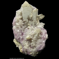Minerals Specimen: Lepidolite, Quartz, Cookeite from Coronel Murta, Minas Gerais, Brazil Minerals Specimen: Lepidolite, Quartz, Cookeite from Coronel Murta, Minas Gerais, Brazil