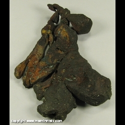 Minerals Specimen: Copper Crystals from Baltic Mine, Baltic, Adams Twp., Houghton County, Michigan, USA Minerals Specimen: Copper Crystals from Baltic Mine, Baltic, Adams Twp., Houghton County, Michigan, USA