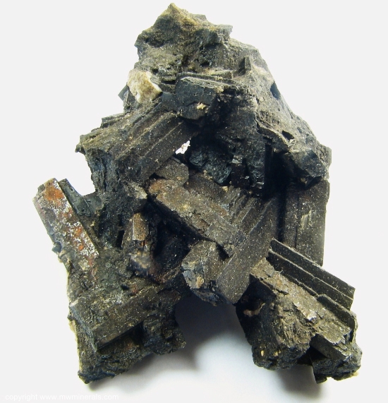 Mineral Specimen: Birnessite pseudomorph after Serandite from Mont Saint-Hilaire, Rouville RCM, Monteregie, Quebec, Canada