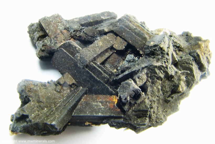 Mineral Specimen: Birnessite pseudomorph after Serandite from Mont Saint-Hilaire, Rouville RCM, Monteregie, Quebec, Canada