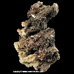 Mineral Specimen: Quartz, Calcite and Hematite from Chihuahua, Mexico